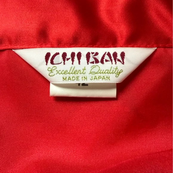 Vintage 1970’s made in Japan satin kimono robe! Excellent condition! - Picture 6 of 6